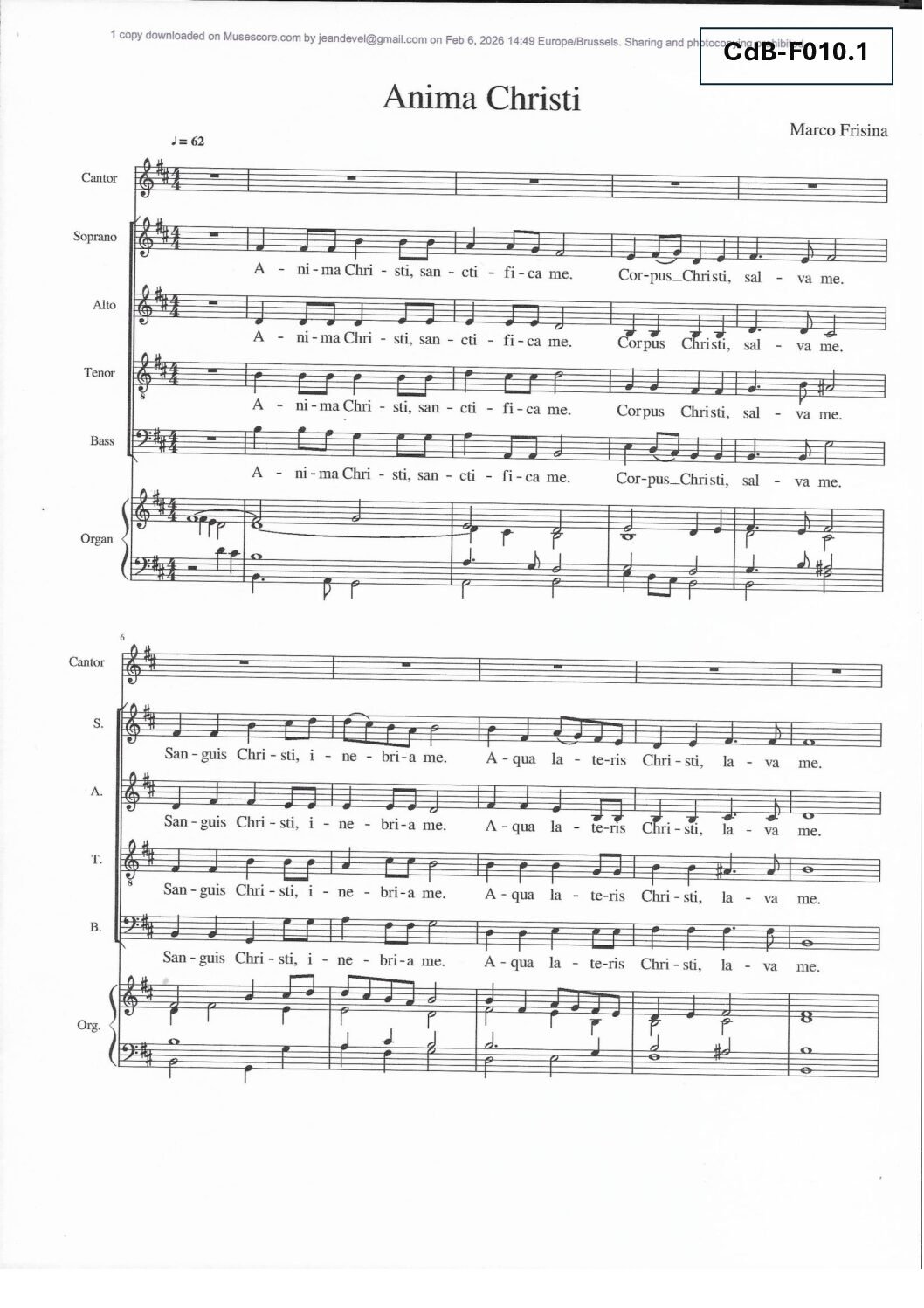 F010 – Anima Christi