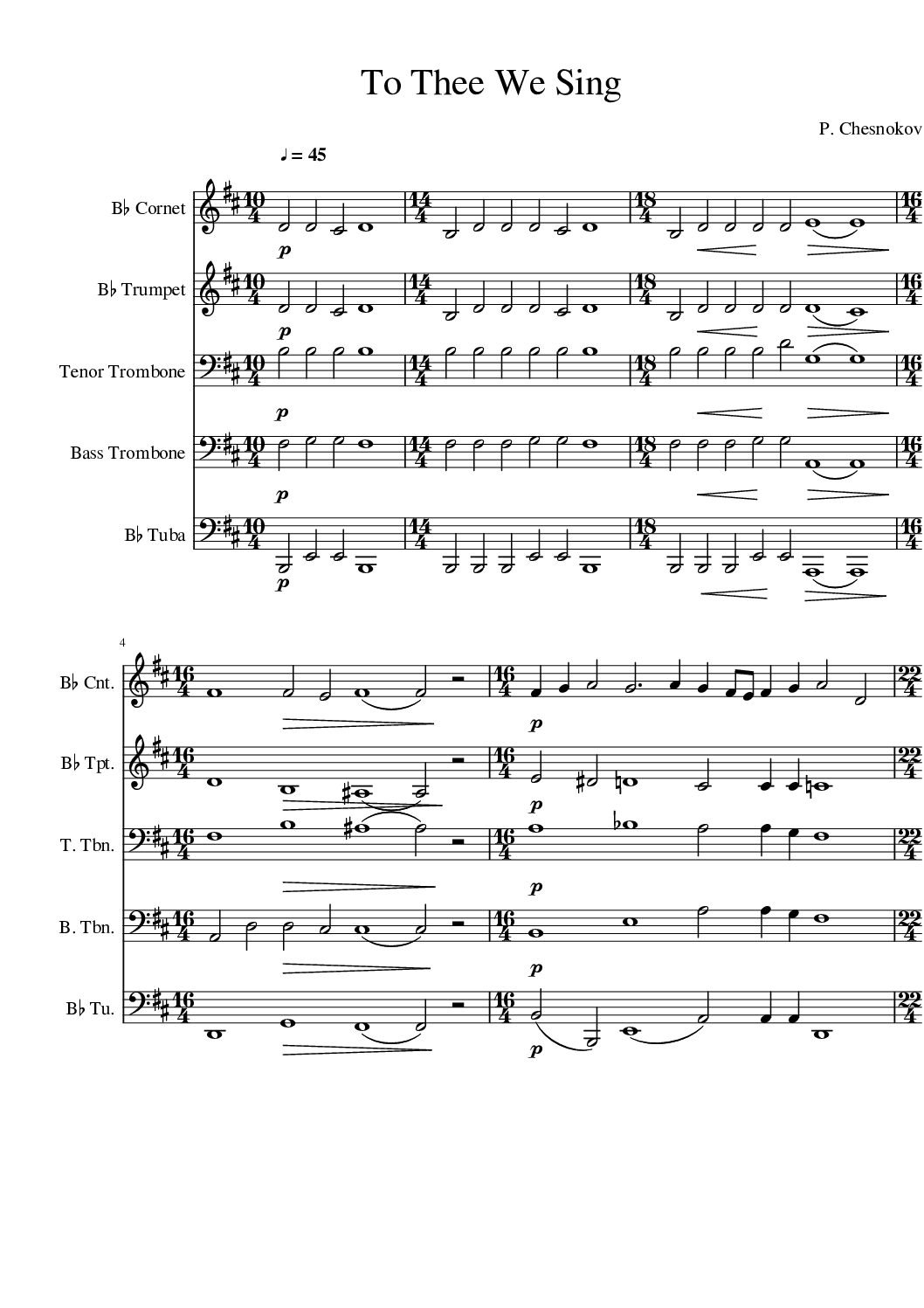 C019 – To Thee we sing