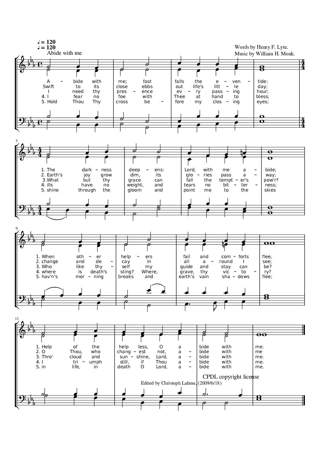 M021 – Abide with me