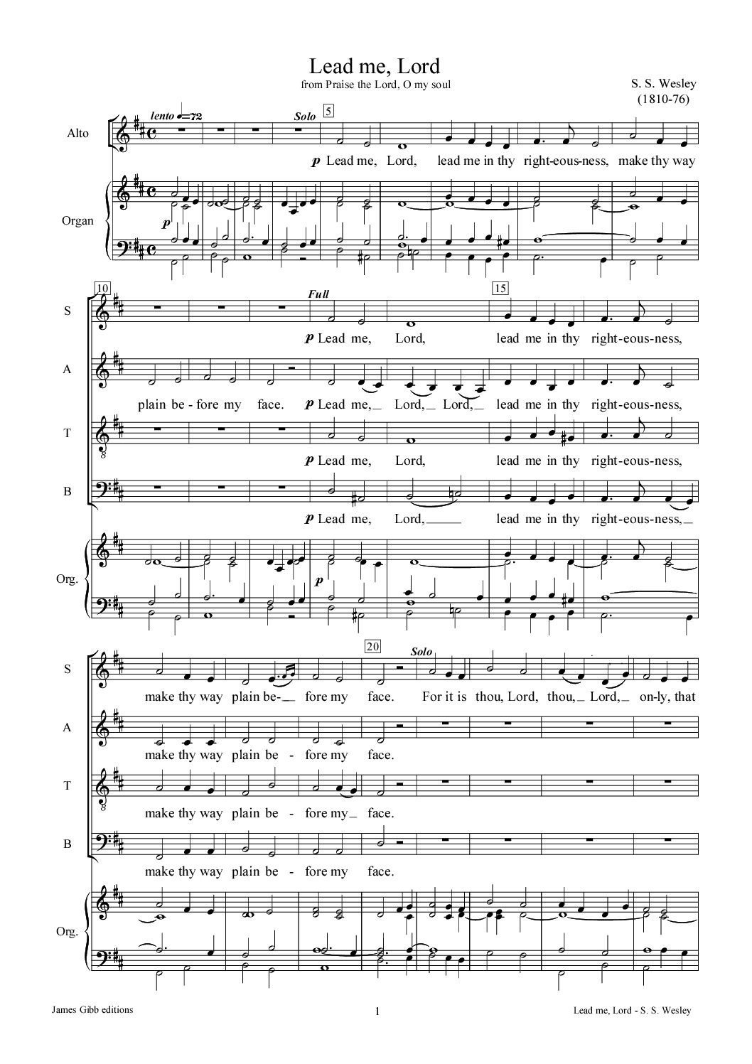W019 – Lead me, Lord