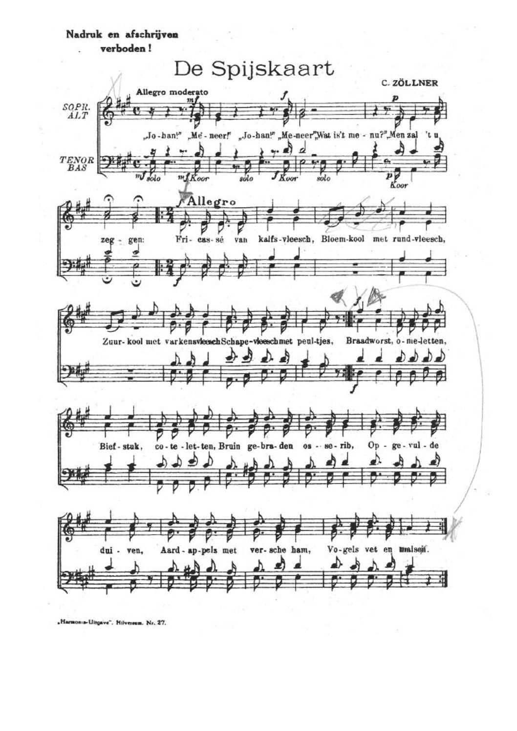 Z001 – De Spijskaart (4pg)